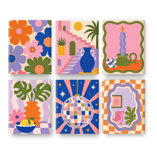 6 Mini Paintings | Disco Dromen Set