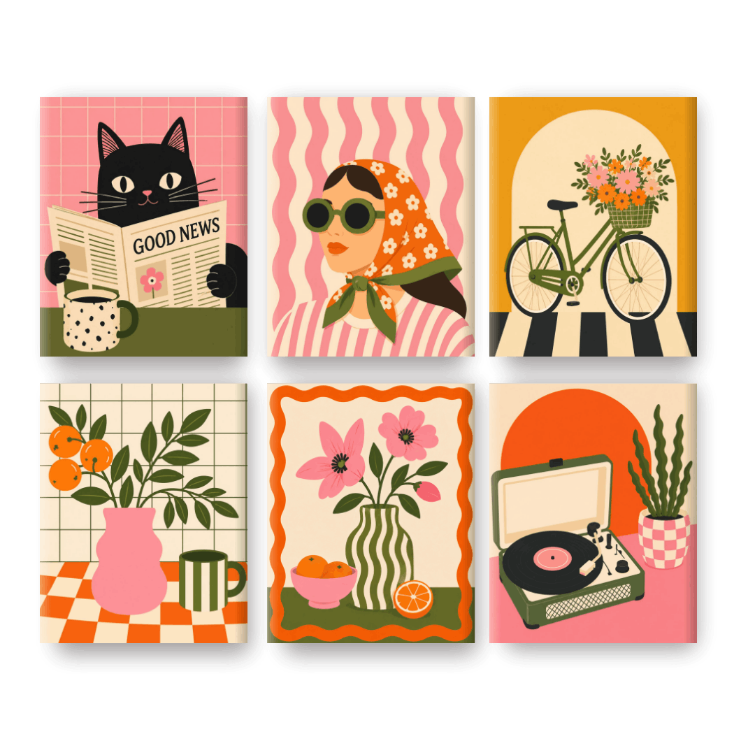 6 Mini Paintings | Good News Set