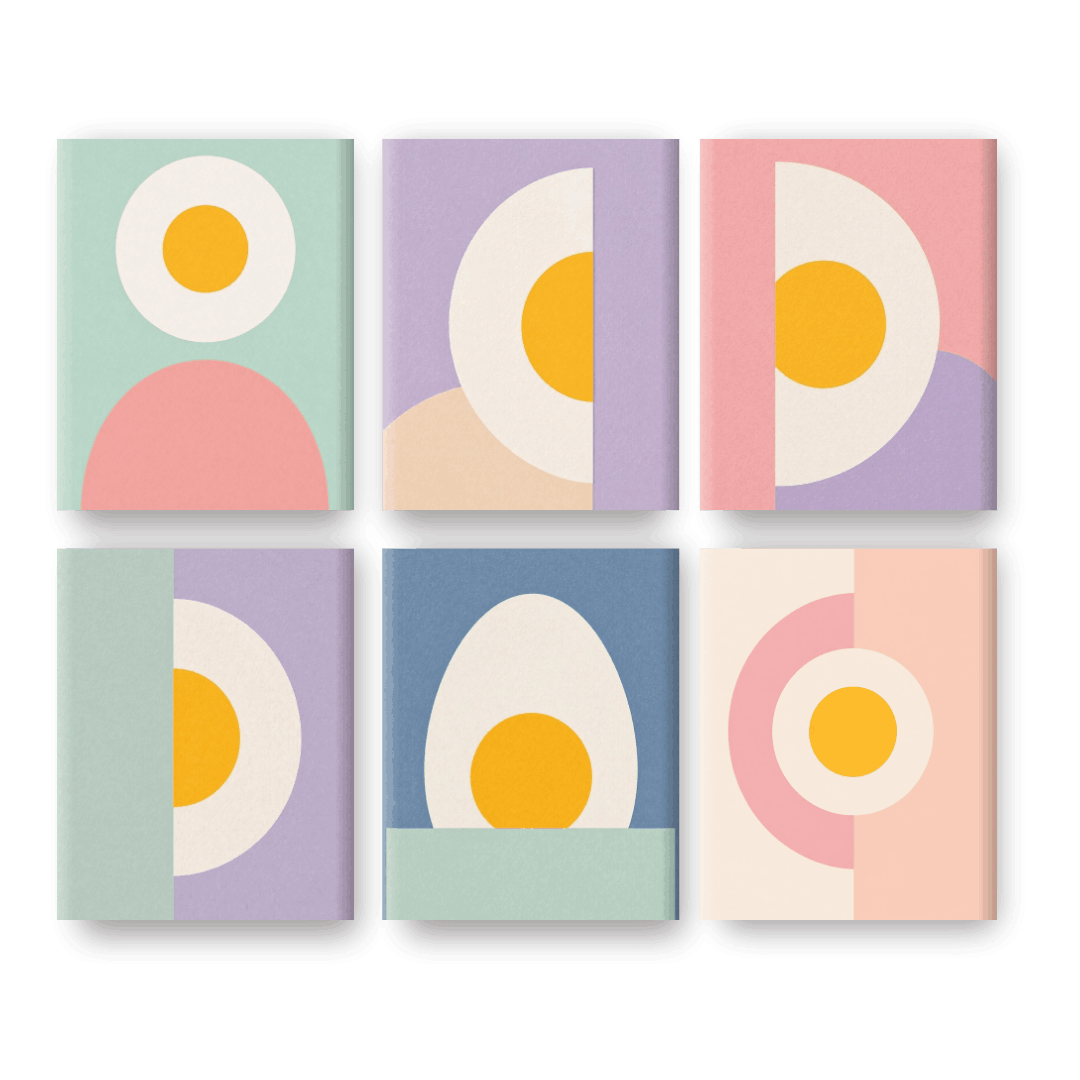 6 Mini Paintings | Bauhaus Dromen Set