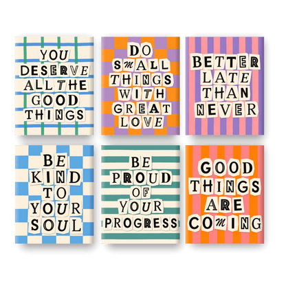 6 Mini Paintings | Good Things Are Coming Set