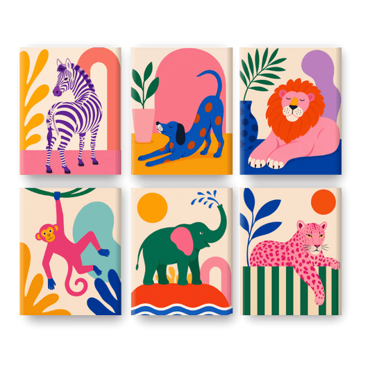 6 Mini Paintings | Wild & Gedurfd Set