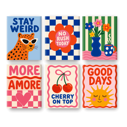 6 Mini Paintings | Cherry on Top Set