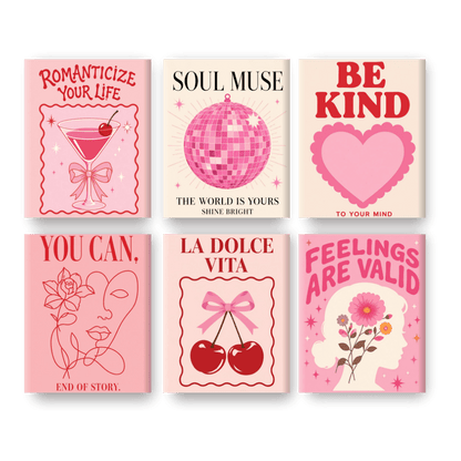 6 Mini Paintings | She Believes Set - Schilder Op Nummers