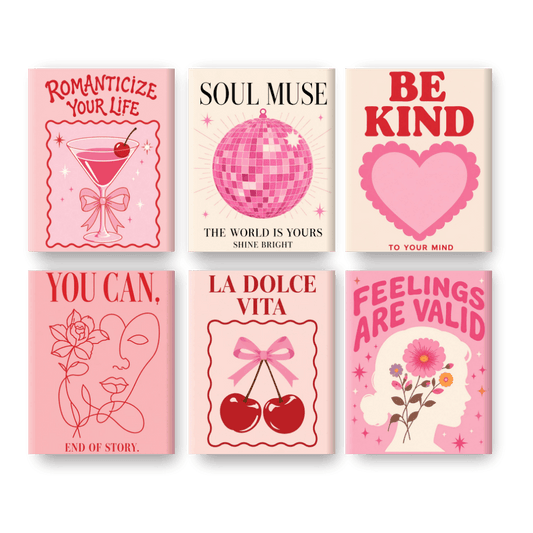 6 Mini Paintings | She Believes Set - Schilder Op Nummers