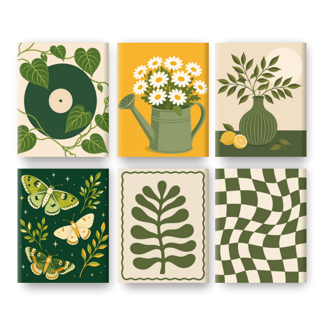 6 Mini Paintings | Maanlicht Tuin Set