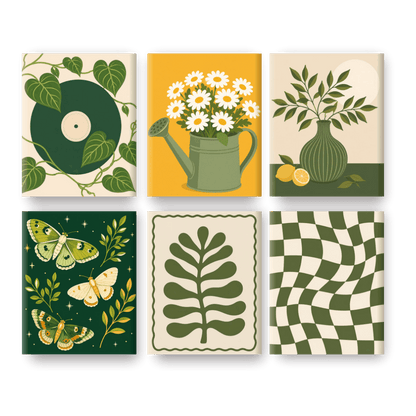 6 Mini Paintings | Maanlicht Tuin Set