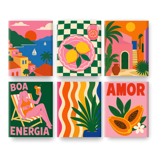6 Mini Paintings | Riviera Dromen Set