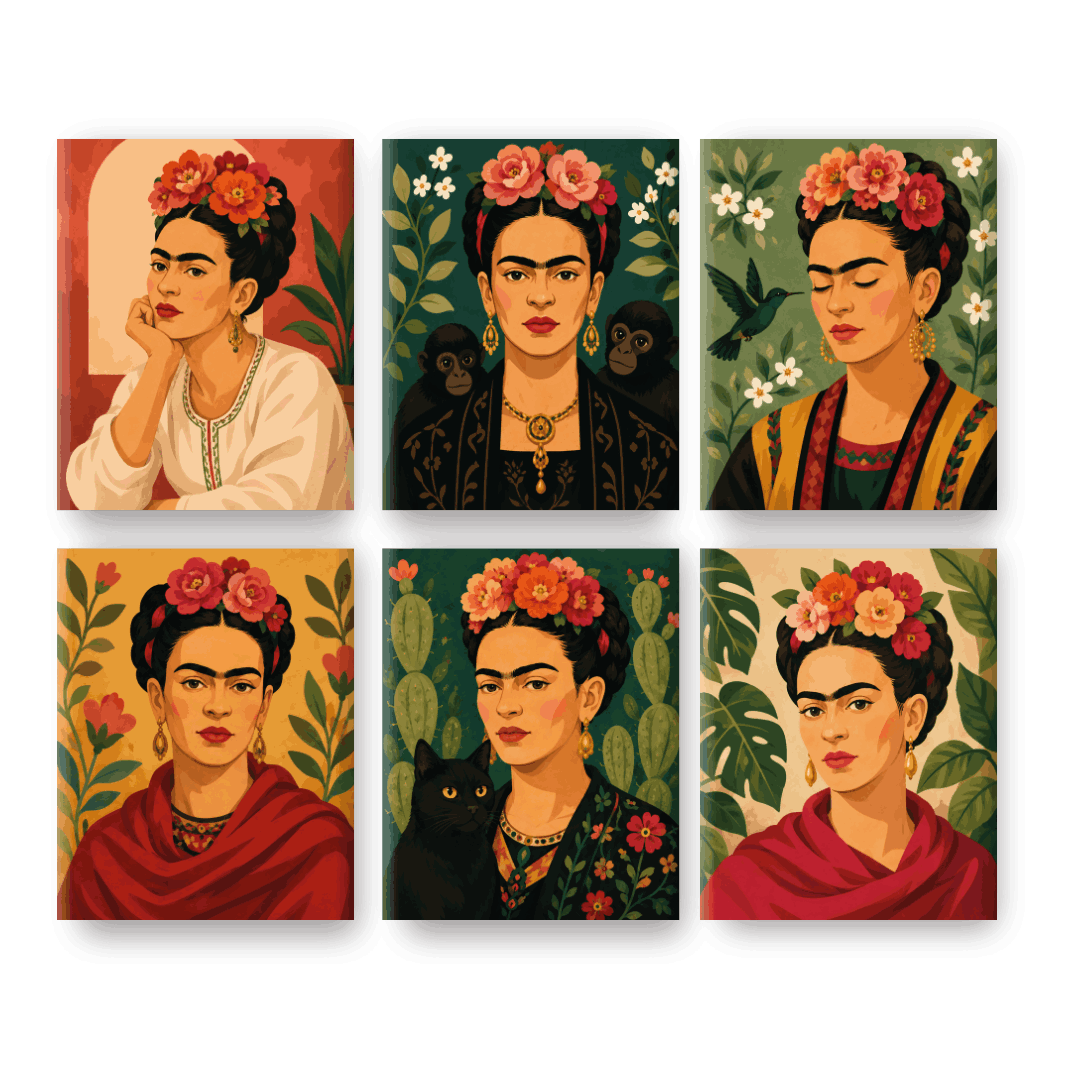 6 Mini Paintings | Viva Frida Set