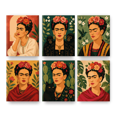 6 Mini Paintings | Viva Frida Set