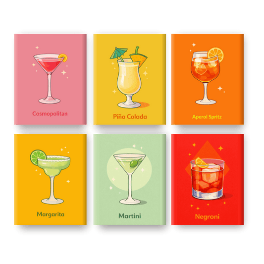 6 Mini Paintings | Happy Hour Set- Schilderen op nummers