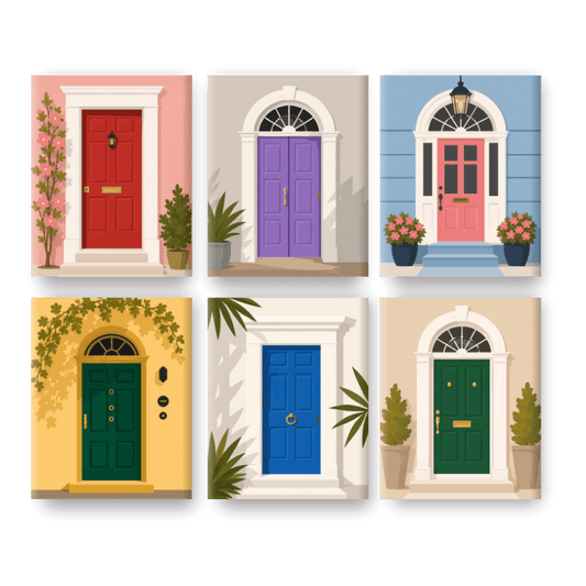 6 Mini Paintings | Deuren Set