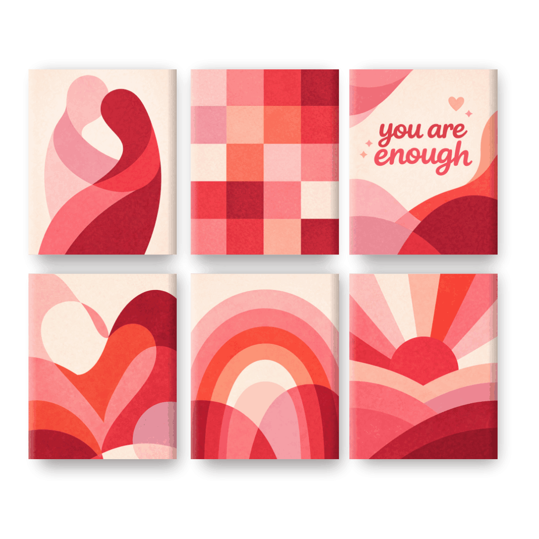 6 Mini Paintings | Sweet Love Set- Schilderen op nummers