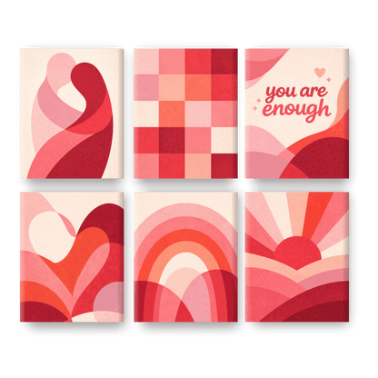 6 Mini Paintings | Sweet Love Set- Schilderen op nummers