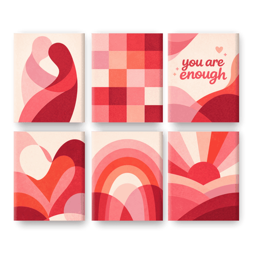 6 Mini Paintings | Sweet Love Set- Schilderen op nummers