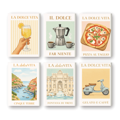 6 Mini Paintings | Bella Italia Set