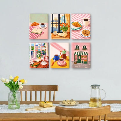6 Mini Paintings | Koffiemomenten Set