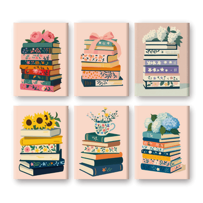 6 Mini Paintings | Kleurrijke Boeken Set