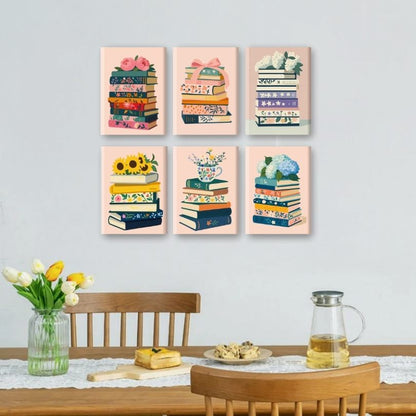 6 Mini Paintings | Kleurrijke Boeken Set