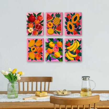 Diamond Painting Stickers - Set mini Fruit - 8 stuks Diamond Painting Stickers - Set mini Fruit - 8 stuks