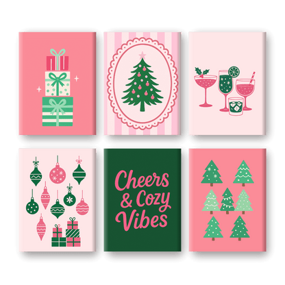 6 Mini Paintings | Cozy Vibes Christmas Set