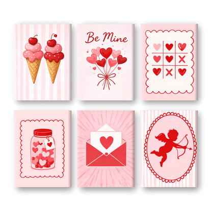 6 Mini Paintings | Cupido Set