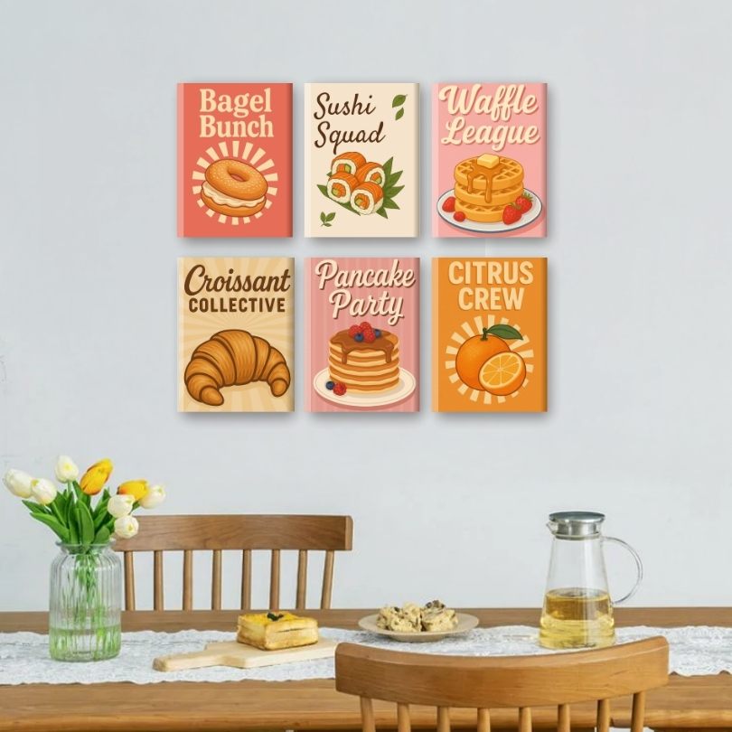 6 Mini Paintings | Heerlijk Eten Set