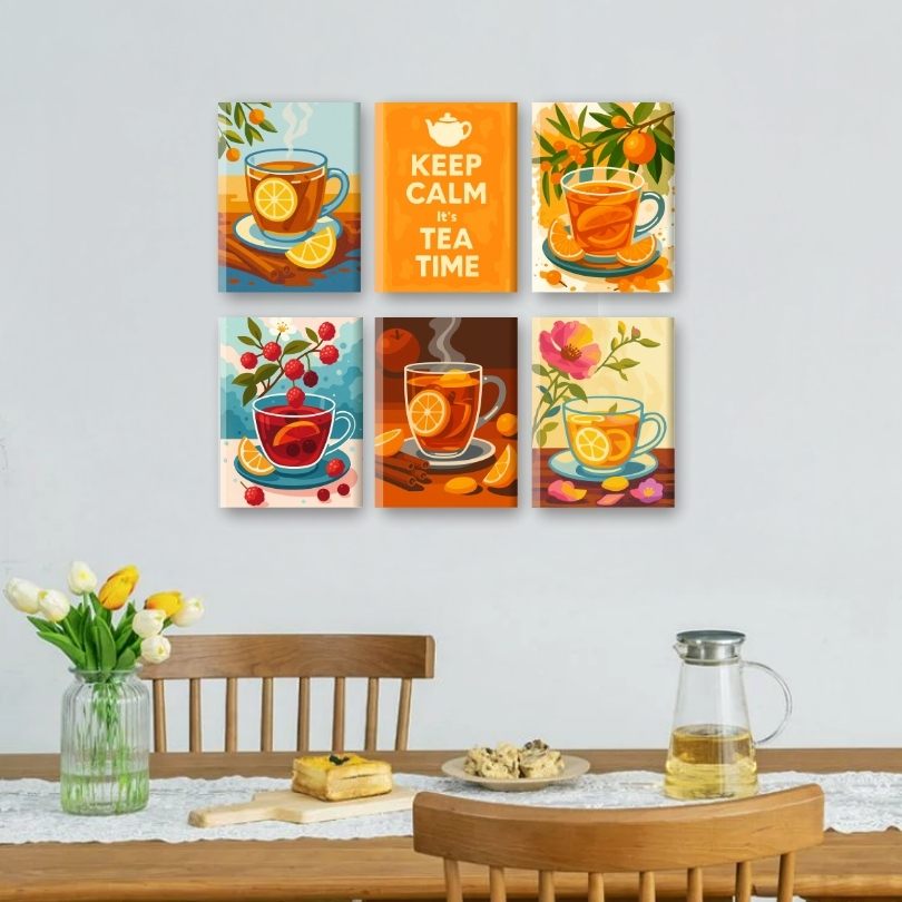 6 Mini Paintings | Fruit Thee Set