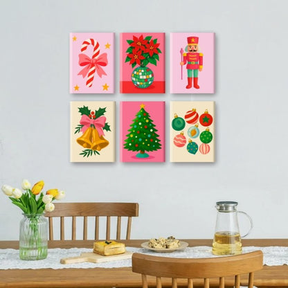 6 Mini Paintings | Magische Feestdagen Set