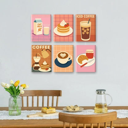 6 Mini Paintings | Ochtend Ontbijt Set