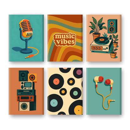 6 Mini Paintings | Muziek Set