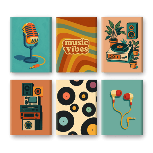 6 Mini Paintings | Muziek Set