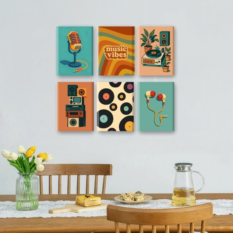 6 Mini Paintings | Muziek Set