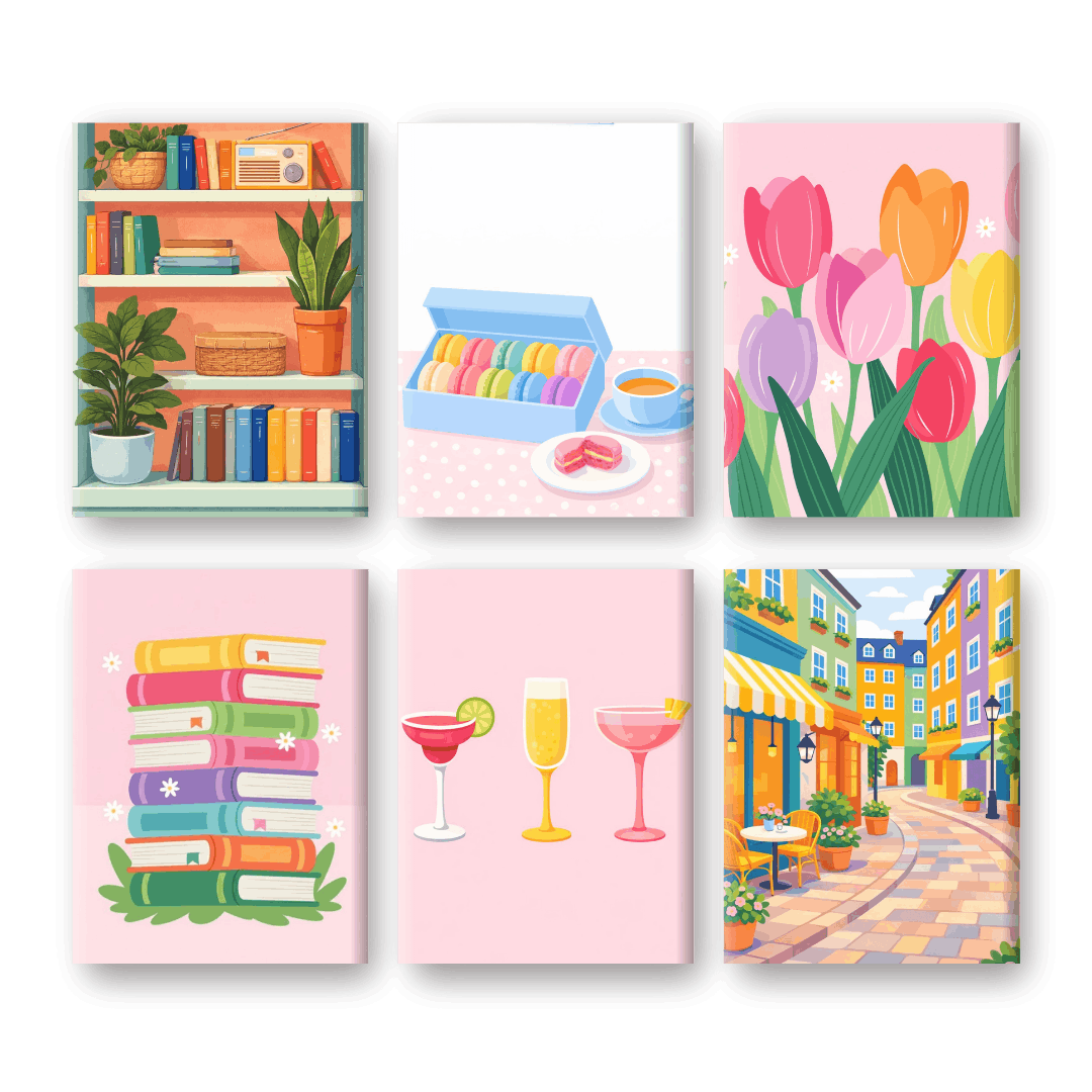 6 Mini Paintings | Pastel Momenten Set- Schilderen op nummers