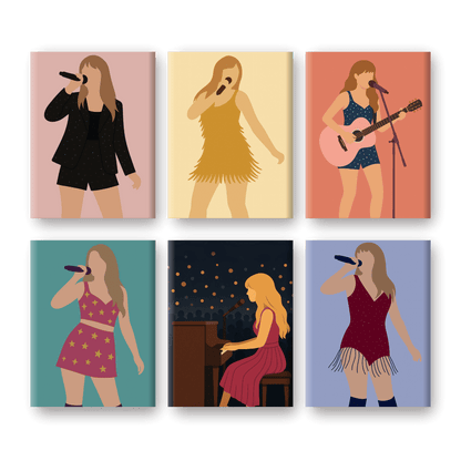 6 Mini Paintings | Pop Icon Set