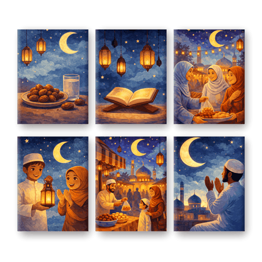 6 Mini Paintings | Ramadan Avonden Set