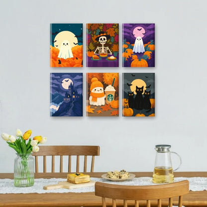 6 Mini Paintings | Enge herfst set