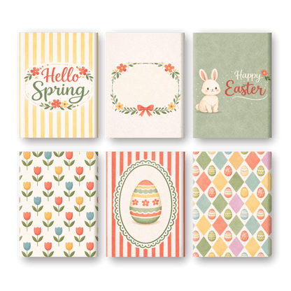 6 Mini Paintings | Lente & Pasen Set- Schilderen op nummers