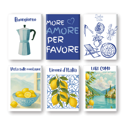 6 Mini Paintings | Zomer in Italië set
