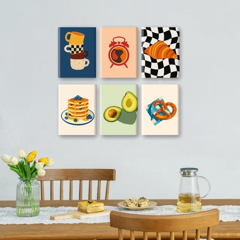 6 Mini Paintings | Smakelijke Ochtenden Set