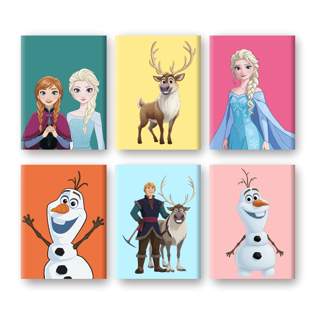 6 Mini Paintings | Wintervrienden Set