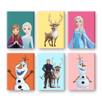 6 Mini Paintings | Wintervrienden Set