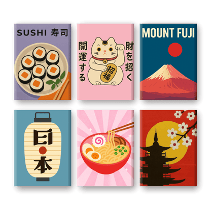 6 Mini Paintings | Japan set