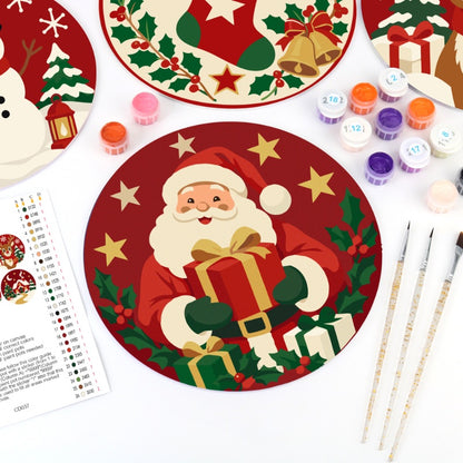 Schilder op Nummer Placemats – Klassieke Kerst Set