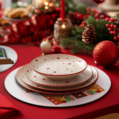 Schilderen op Nummer - 4 Placemats | Kerst set
