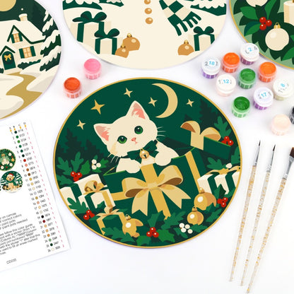 Schilder op Nummer Placemats – Kerstavond Set