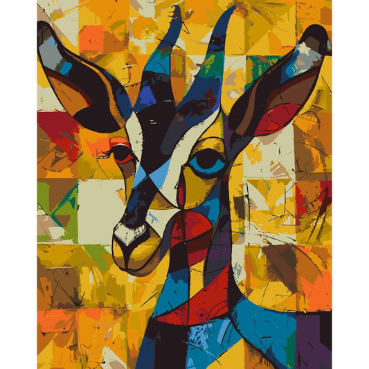 Schilder Op Nummers - Abstracte Hert