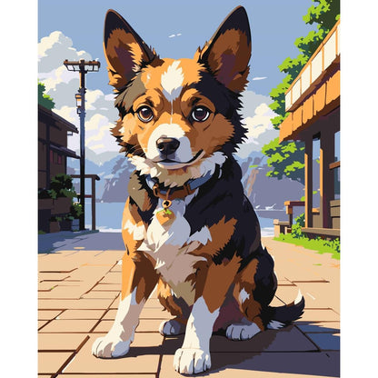 Schilder Op Nummers - Anime Hond