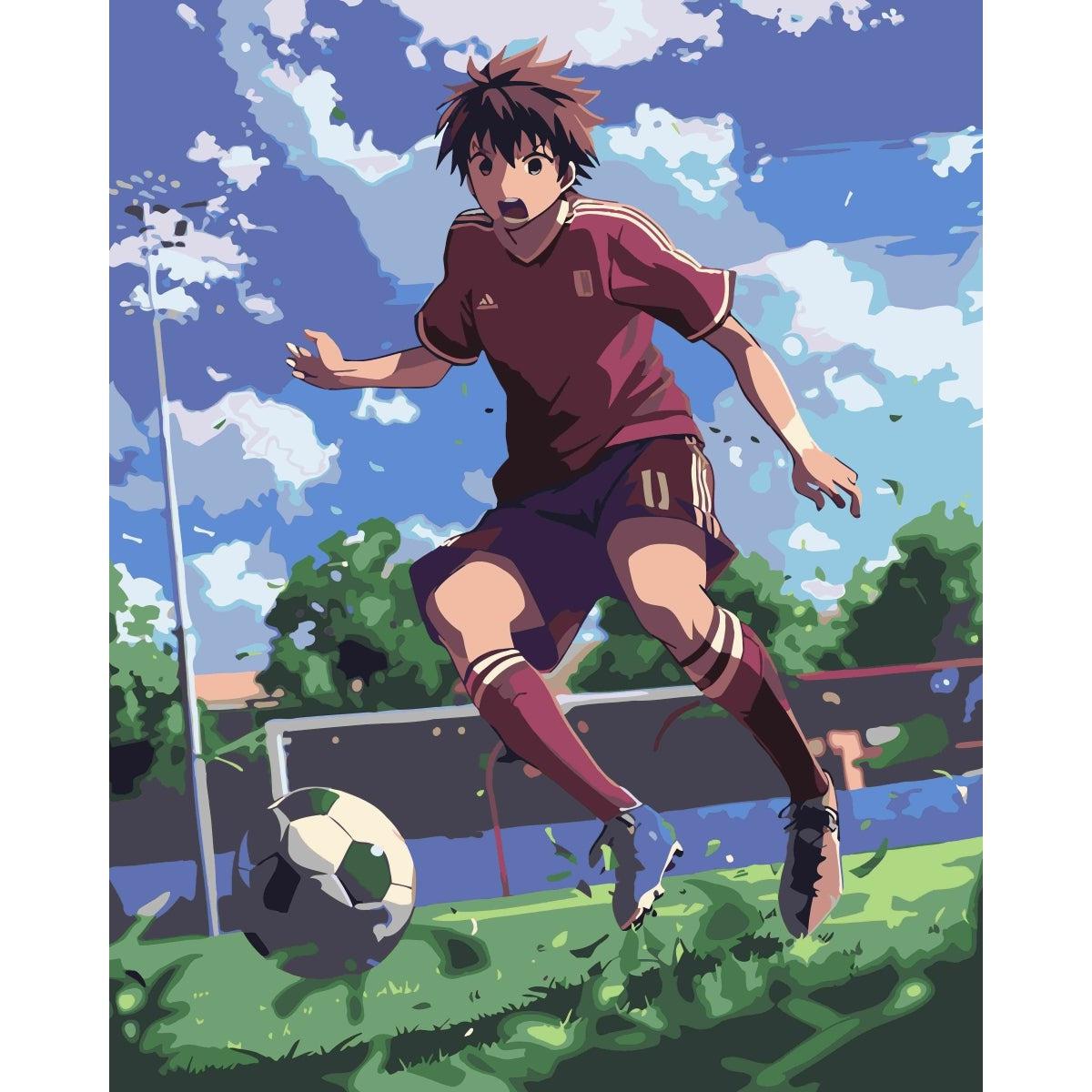 Schilder Op Nummers - Anime Voetballer