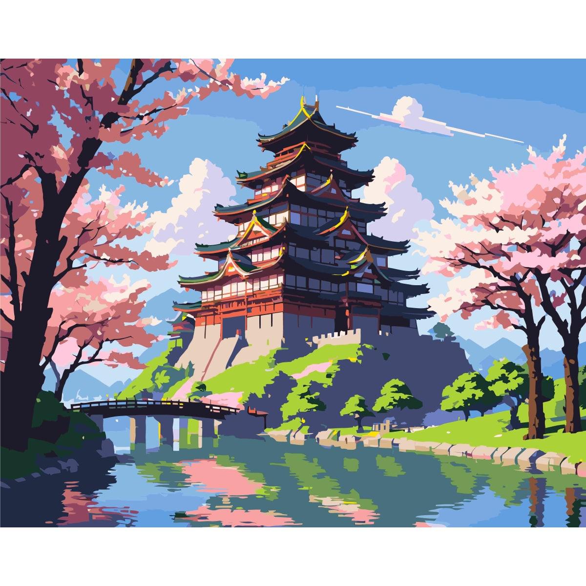 Schilder Op Nummers - Anime Kasteel