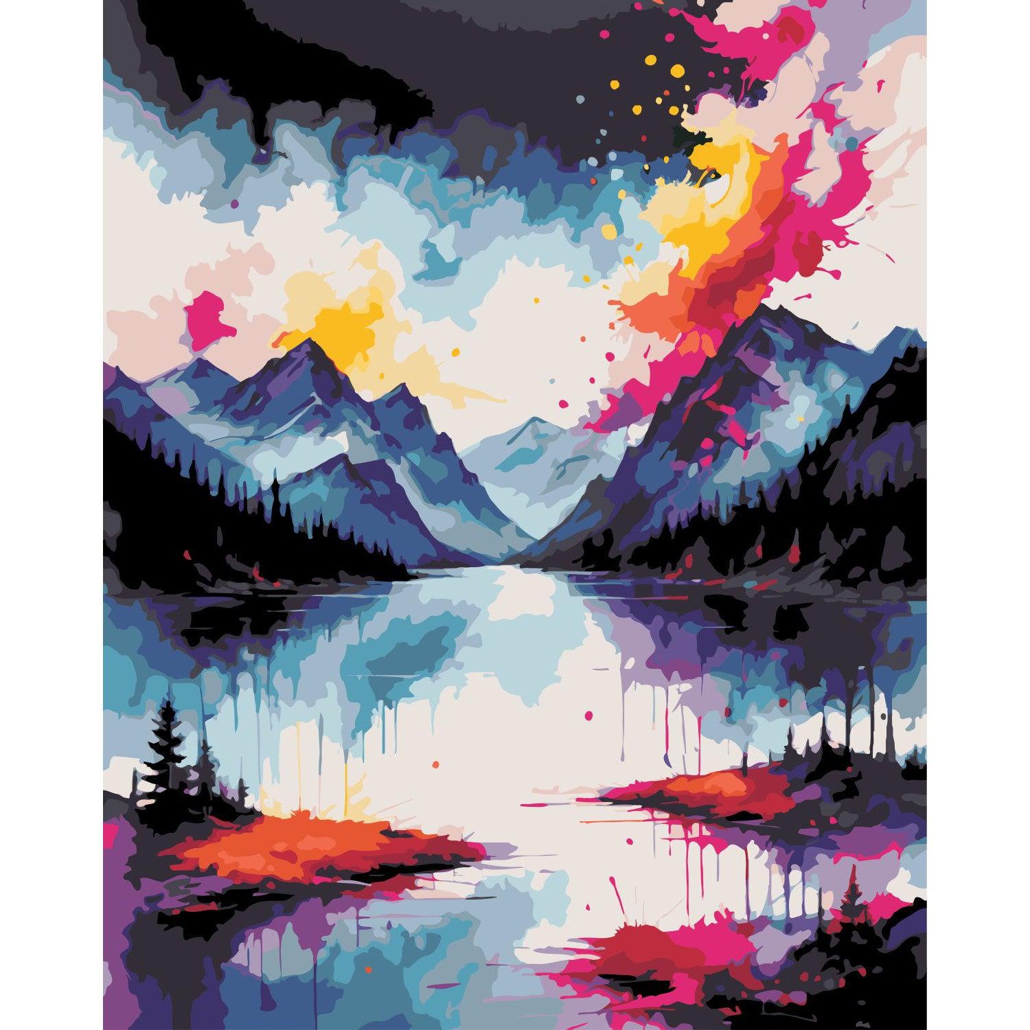 Schilder Op Nummers - Mooi Landschap - Color Splash